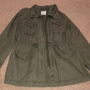 Old navy olive green army jacket